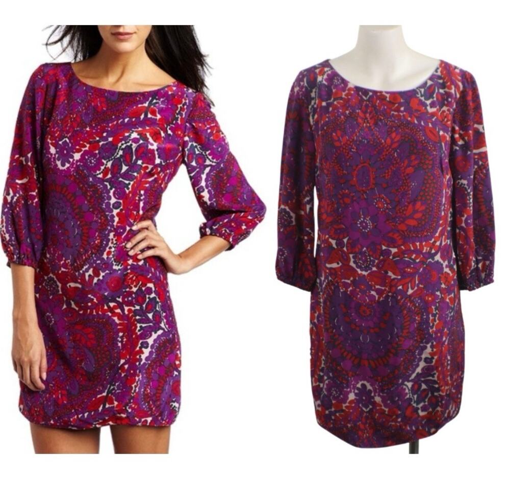 Trina Turk 100% silk dress size 2